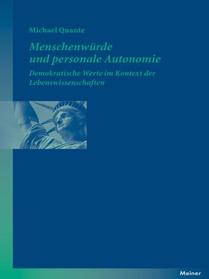cover image of Menschenwürde und personale Autonomie